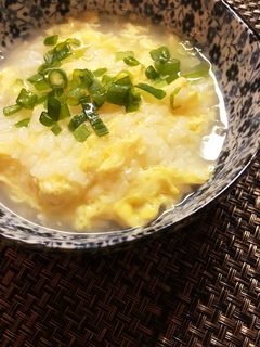 もち米で卵粥-レシピのメイン写真