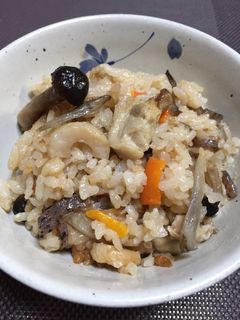 鶏ごぼう炊き込みご飯-レシピのメイン写真
