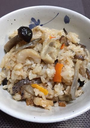 鶏ごぼう炊き込みご飯-レシピのメイン写真