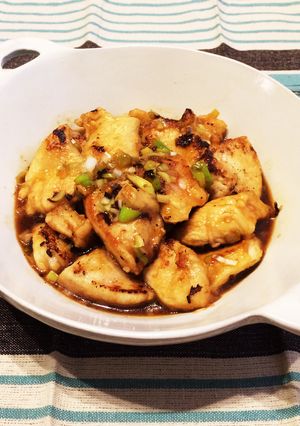 鶏ムネねぎポン酢-レシピのメイン写真
