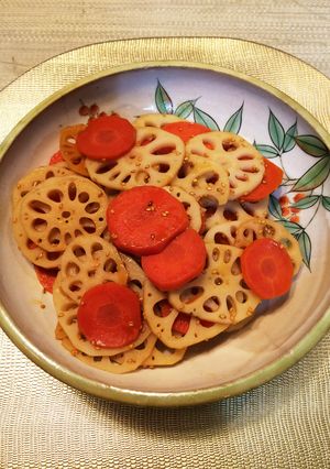 お酢入り♪蓮根きんぴら-レシピのメイン写真