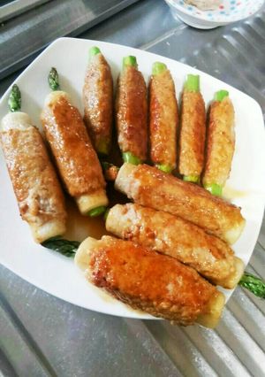 ♥アスパラとちくわのお肉巻き♥-レシピのメイン写真