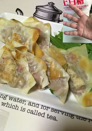焼きワンタン&油がスッキリ！砂糖で手洗い-レシピのメイン写真