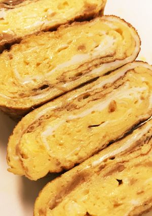 こどもが大好き！なめたけの卵焼き-レシピのメイン写真