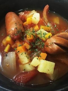 野菜たっぷりトマトスープ-レシピのメイン写真
