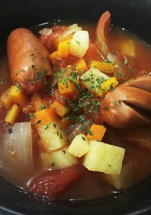 野菜たっぷりトマトスープ-レシピのメイン写真