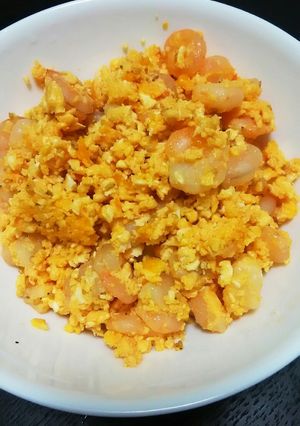 エビとチーズいりスクランブルエッグ-レシピのメイン写真