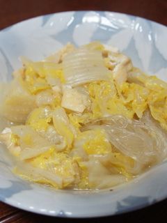白菜と油揚げと春雨の煮物-レシピのメイン写真