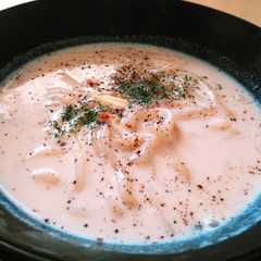 รูปของ 豆乳で簡単！タラコクリームうどん
