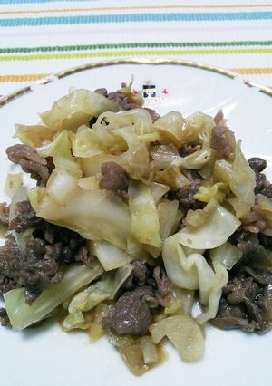 牛肉とキャベツの味噌炒め-レシピのメイン写真