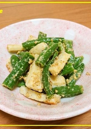 もう１品！のインゲンとちくわの胡麻和え-レシピのメイン写真
