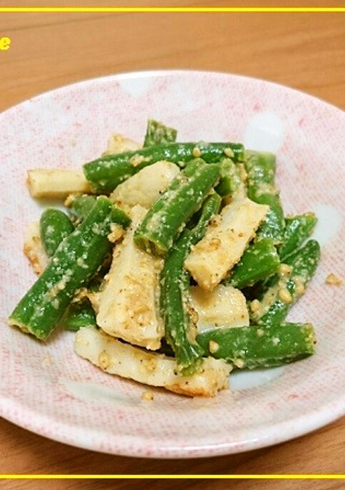 もう１品！のインゲンとちくわの胡麻和え-レシピのメイン写真