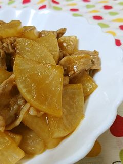 大根と豚バラの濃厚炒め☆-レシピのメイン写真