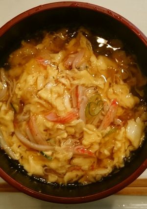 簡単！鶏卵あんかけにゅう麺-レシピのメイン写真
