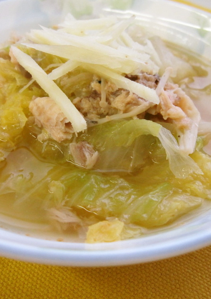 【使いきり】魚の缶詰と白菜の煮物-レシピのメイン写真