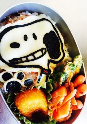 キャラ弁 スヌーピー-レシピのメイン写真