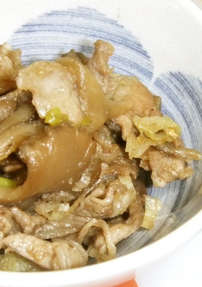 舞茸と豚小間のしぐれ煮風-レシピのメイン写真