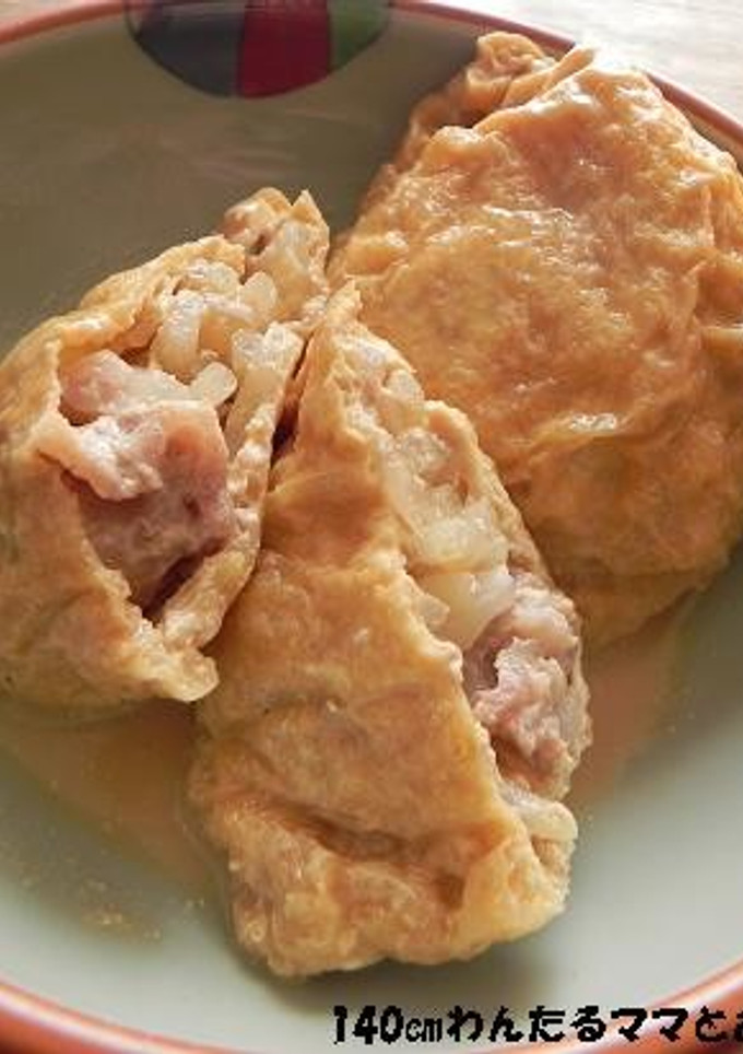 簡単★もやしたっぷり油揚げの豆乳煮-レシピのメイン写真