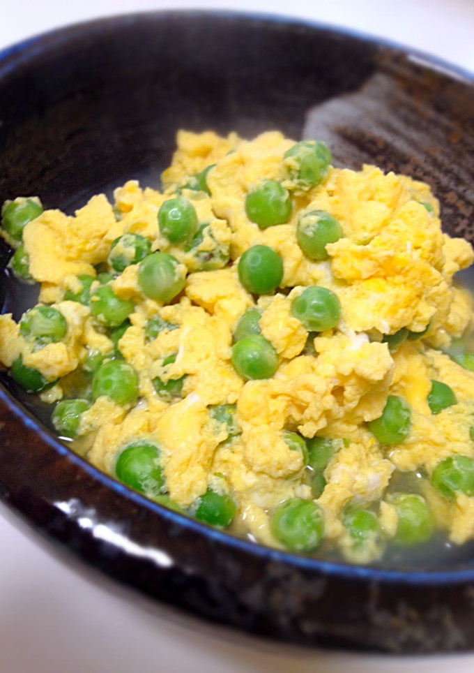 京風★白だしde簡単★えんど豆の卵とじ-レシピのメイン写真