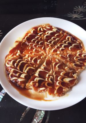 ざっくりさんの｢ご飯｣でお好み焼き-レシピのメイン写真
