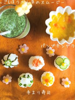 ひな祭りに♡簡単手毬寿司風♡離乳食にも-レシピのメイン写真