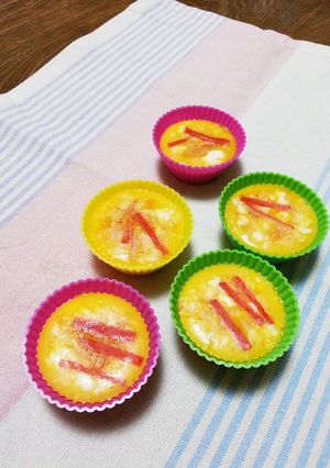 カニカマでちょっぴり華やか♪蒸し卵-レシピのメイン写真