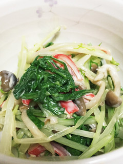 簡単!!水菜としめじのマヨポン和え-レシピのメイン写真