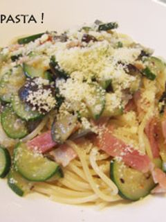 ズッキーニとナスのスパゲッティー-レシピのメイン写真