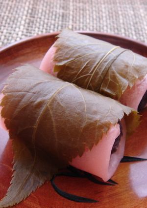 **混ぜて焼くだけのさくら餅**-レシピのメイン写真