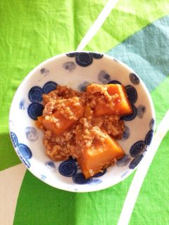 ホクホクかぼちゃdeそぼろあんかけ♡-レシピのメイン写真
