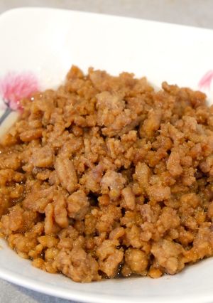 肉そぼろ♡濃い目の味付けでご飯がすすむ！-レシピのメイン写真
