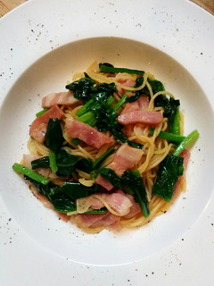 ほうれん草とベーコンのパスタ-レシピのメイン写真