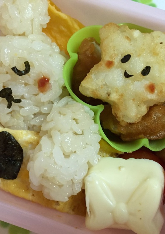 かわいいお弁当♡おねんねクマちゃん-レシピのメイン写真