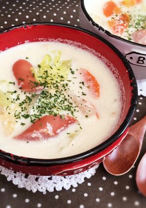 洋風♡具だくさんミルク粕汁-レシピのメイン写真
