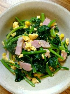 ほうれん草とベーコンの炒め物-レシピのメイン写真
