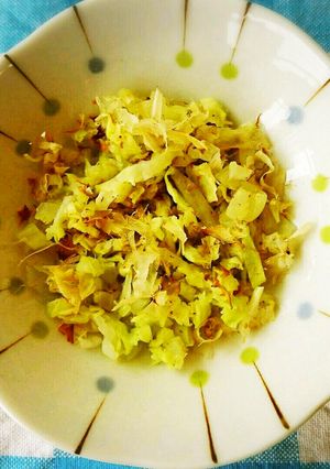 【離乳食】キャベツのかつおぶしあえ-レシピのメイン写真