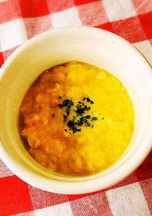 【離乳食】お麩入りコーンスープ-レシピのメイン写真