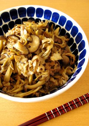 たっぷりきのこと牛肉のしぐれ煮-レシピのメイン写真