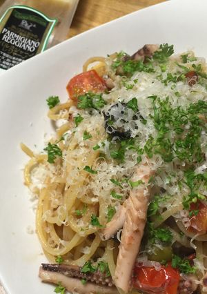 イカの肝ソースパスタ-レシピのメイン写真
