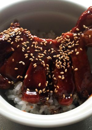 甘辛の豚丼！混ぜて焼くだけ！簡単！-レシピのメイン写真