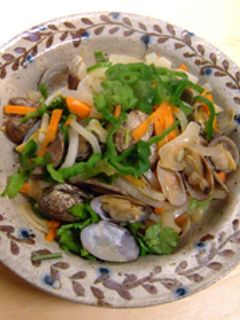 野菜もタップリあさりの酒蒸し-レシピのメイン写真