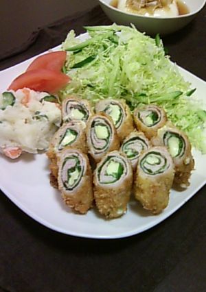 チーズと大葉のくるくる巻きカツ-レシピのメイン写真