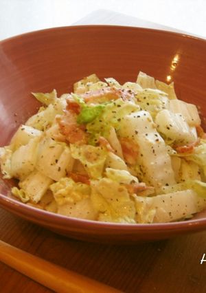 そのまんま白菜と✿ベーコンのサラダ-レシピのメイン写真