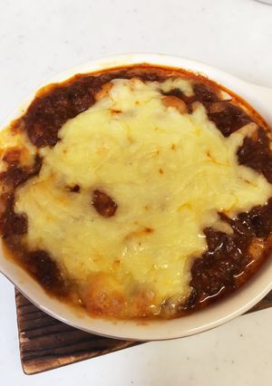 ♪残ったドライカレーで焼きチーズカレー♪-レシピのメイン写真