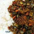 カレールーでドライカレー