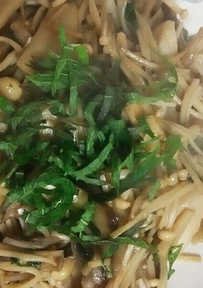 きのこ類のバター牡蠣醤油炒め-レシピのメイン写真