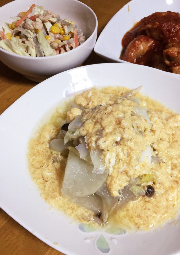 ☆かぶと白菜の中華煮☆卵あん-レシピのメイン写真
