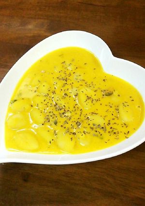 豆乳deカボチャソ〜スinニョッキ♪-レシピのメイン写真
