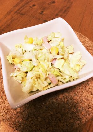 春キャベツがザクザク♡簡単胡麻サラダ＊-レシピのメイン写真