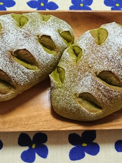 天然酵母で抹茶パン!-レシピのメイン写真